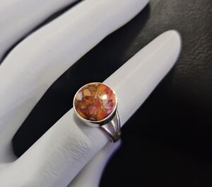 925 And Coral Ring
